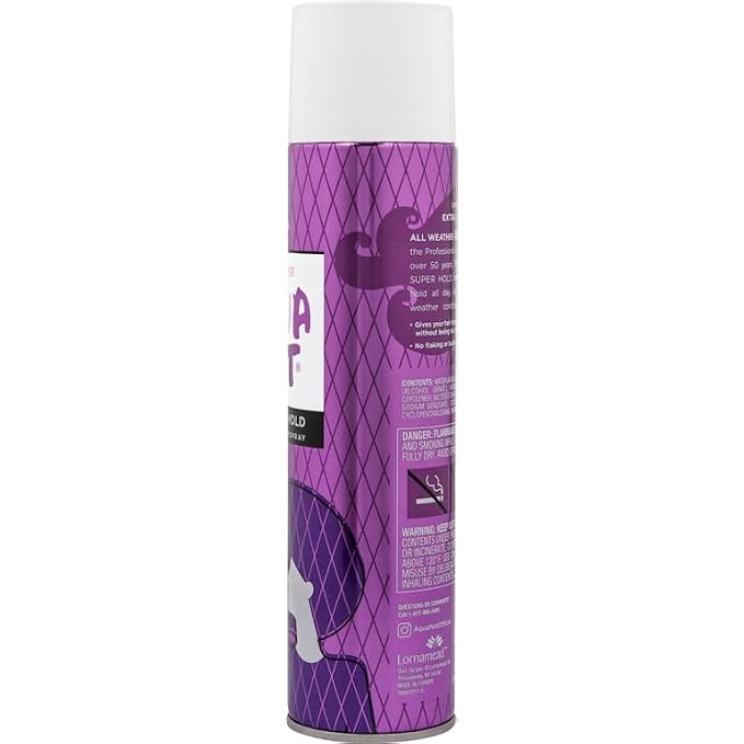 Aqua Net Extra Super Hold Professional Hair Spray Unscented 11oz (Pack of 6)