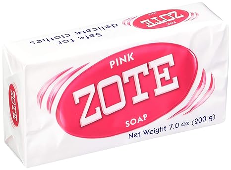 Zote Laundry Soap Bar Pink 4 Bars 7oz Each
