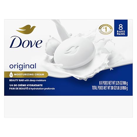 Dove Beauty Bar Soap Original 8 Count 3.75oz