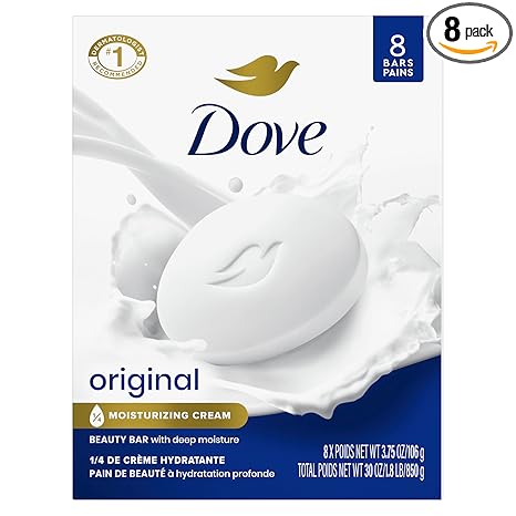 Dove Beauty Bar Soap Original 8 Count 3.75oz
