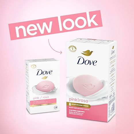 Dove Pink Rosa Beauty Bar Soap 8 Count 3.75oz