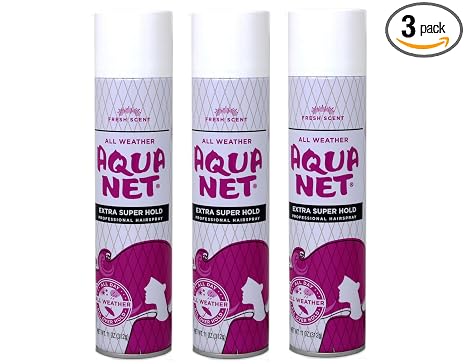 Aqua Net Professional Hair Spray Extra Super Hold Fresh Scent 11oz (Pack of 3)