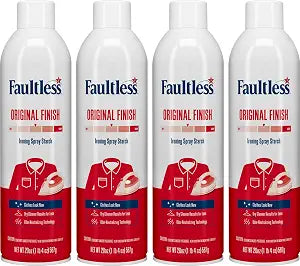 Faultless Original Hold Laundry Starch Spray 20oz (4 Pack)